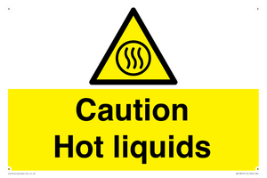 Caution hot liquids